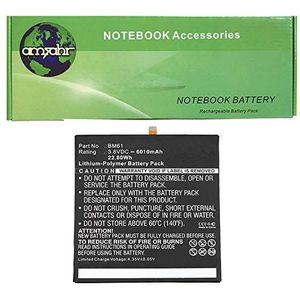 Amsahr 100% compatibel niet-OEM Vervanging Durable Laptop batterij voor Xiaomi BM61 | 3,84 Volt, 6010 mAh, 23,08 Wh, 1 cel