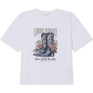 Springfield Nieuw structuurhemd met boomborduurwerk, bruin, XS