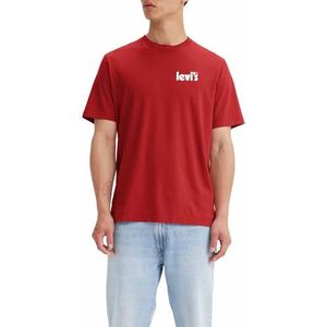 Levi's Ss Relaxed Fit Tee T-Shirt heren, Poster Logo Aura Orange, M