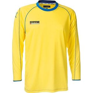 Derbystar Effen shirt geel/blauw XXL
