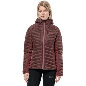 Jack Wolfskin - ROUTEBURN PRO INS JKT W - Functioneel Jack - Dark/Maroon - Ademend - Waterafstotend - Windwerend