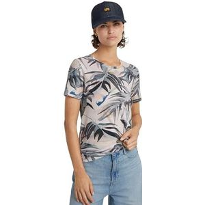 G-Star RAW Palm Tree ao r t wmn, meerkleurig (Coral Pink Watertexture Palm D24725-c565-g538), XS