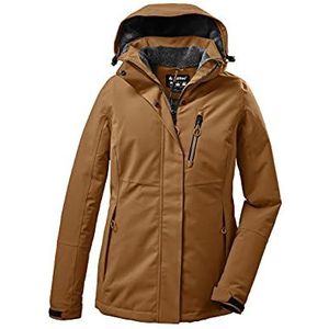 killtec Women's Functioneel jack / outdoorjack met afritsbare capuchon KOW 140 WMN JCKT, Caramel, 44, 37411-000