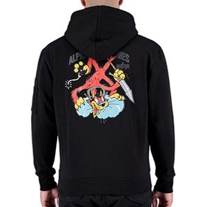 Alpha Industries - Fighter - Hoodie - Zwart