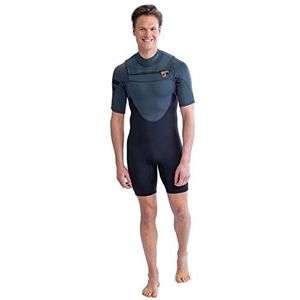 Jobe Perth Shorty 3/2 mm borstrits traje neopreen trainingspak heren, grijs, XXL