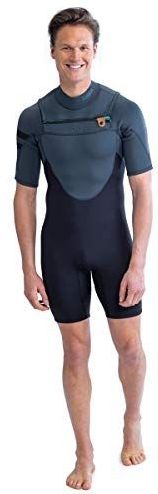 Jobe Perth Shorty 3/2 mm borstrits traje neopreen trainingspak heren, grijs, XXL