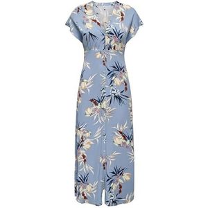 Onlnova Life Mollie Long Dress AOP PTM, Vervagen denim/Aop: 497 Summer Devon, XS