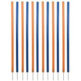 Trixie Dog Activity Agility Slalom, 115 8 cm, Oranje/Blauw, 12 stuks