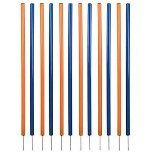 Trixie Dog Activity Agility Slalom, 115 8 cm, Oranje/Blauw, 12 stuks