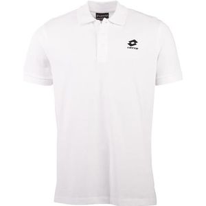 Lotto 1124003 Poloshirt voor heren, regular fit, helder wit, M