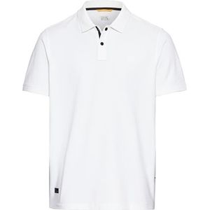 camel active - Korte Mouw Poloshirt - Wit