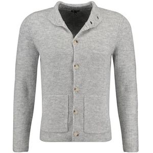 KEYLARGO Luzern jas voor heren gebreid, lichtgrijs (1104), L