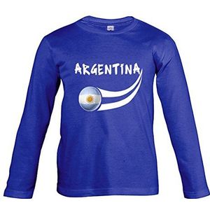 Supportershop Argentinië shirt met lange mouwen, uniseks, kinderen