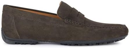 Geox Heren U Kosmopolis + Grip Moccasin, Dk Brown, 44 EU