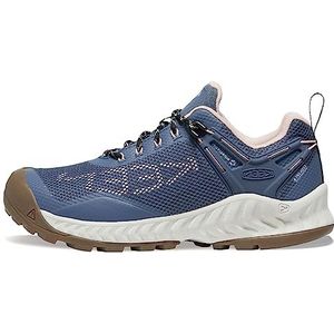 KEEN Nxis Evo Waterdicht dames Wandelschoen , Vintage Indigo Peachy Keen, 37.5 EU