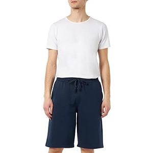 Champion Rochester 1919 Logo Fleece Long Bermuda Shorts, marineblauw (Eco-Future), S voor heren, Marineblauw (Eco-future), S