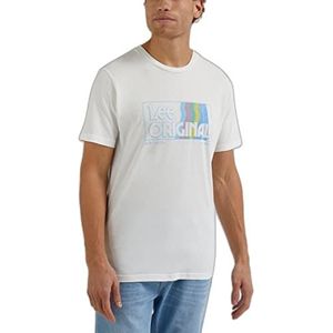 Lee T-shirt voor heren, ivoor (ecru), L