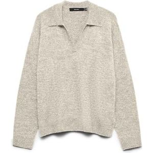 Vmlefile - Gebreide Pullover - Polo - Lange Mouwen - Loose Fit