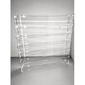 Technische tonercartridge 1: 43.4.2l6b/24.t vitrine van polymethylmethacrylaat, transparant, bodem transparant, gemonteerd meet 50 x 50 x 7 cm (altoxanchoxfondo), 11-delige set