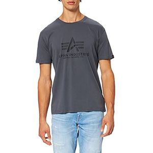 Alpha Industries Basis T-shirt Heren T-shirt Greyblack/Black