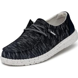 HEYDUDE Wendy Sox Voor dames - Casual instappers - Mocassin-stijl - Marineblauw, 42 EU