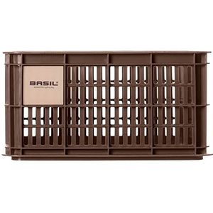 Basil Front Basket Crate S Plastic, Capaciteit: 17,5l U.a. geschikt voor V.R.-Transportdragers, geschikt voor MIK, Racktime, I-Rack
