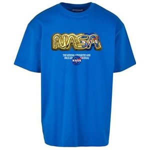 Mister Tee Unisex T-shirt NASA HQ oversized T-shirt, T-shirt met opdruk, oversized fit, streetwear, cobalt blue, 3XL
