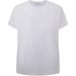 Pepe Jeans Dames Liu T-shirt, wit (wit), XL, Wit (wit), XL