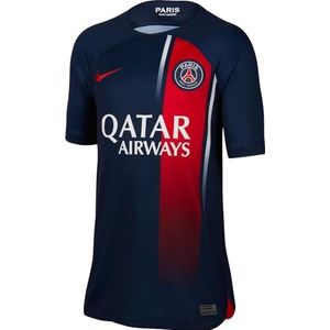 NIKE PSG T-shirt 411 XS, Midnight Navy/University Rood, 7-8 jaar