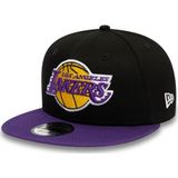 New Era Los Angeles Lakers NBA Essential Zwart Paars Verstelbare 9Fifty Snapback Pet - S-M
