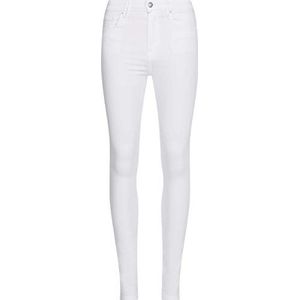 Tommy Hilfiger Th Flex Como Skinny Rw A CLR broek voor dames, wit, 24W x 32L