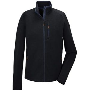 killtec heren Powerstretch jack met opstaande kraag KOS 92 MN FLX JCKT, schwarz blau, M, 42800-000