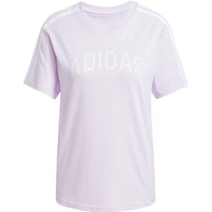 adidas Dames LOUNGE SOFT SIDE GRAPHIC T-SHIRT, ice lavender, L