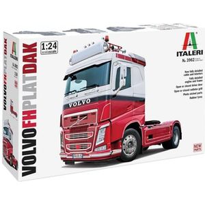 Italeri 3962 1:24 Volvo FH Plat Dak modelbouwset, modelbouwset, modelbouwset, vrachtwagenset, kit 1:24, vrachtwagen
