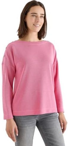 CECIL Zacht Melange Shirt Dark Blossom Melange L