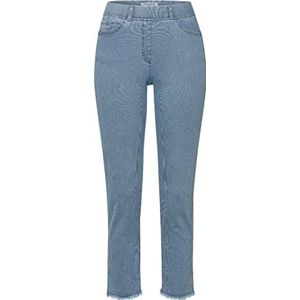 Raphaela by Brax - Lavina Fringe - Denim Pinstripe Jeans - Blauw/Wit