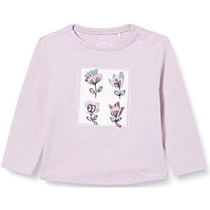 s.Oliver T-shirt met lange mouwen voor baby's - meisjes T-shirt met lange mouwen, Lila/Roze, 92