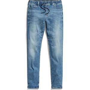G-STAR RAW SS22317 3301 Slim Pull-Up Jeans, blauw (Sun Faded Indigo Destroyed D24921-01-c041), 14 Jaar