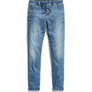 G-STAR RAW SS22317 3301 Slim Pull-Up Jeans, blauw (Sun Faded Indigo Destroyed D24921-01-c041), 12 Jaar