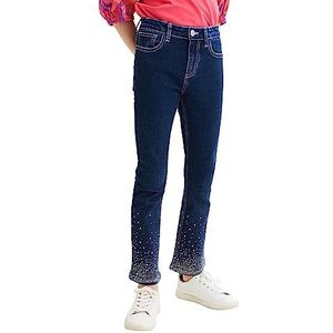Desigual Denim Chastity Jeans voor meisjes, blauw, 10 Jaar