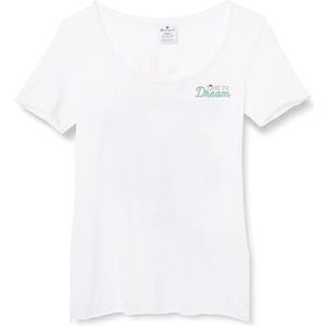 Champion Legacy Minimalist Resort W - Graphic Regular S/S Crewneck T-shirt, wit, M dames SS24, Wit, M