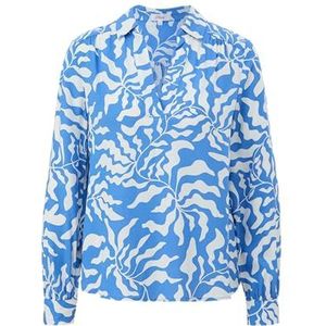 s.Oliver Damesblouse met lange mouwen, 55A1 Blauw|Wit, 34