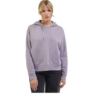 Lee Dames Relaxed Hoodie Hooded Sweatshirt, Jazzy Purple, XL