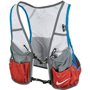 Nike Unisex – Volwassen Trail loopvest vest, grijs/rood, S