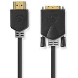 Nedis DVI-D Dual Link - HDMI kabel - 2 meter