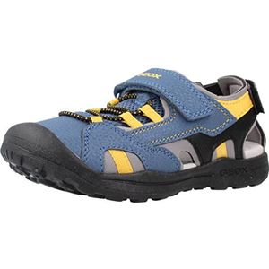 Geox J Vaniett Boy Sandal, AVIO/DK Yellow, 27 EU, Avio Dk Yellow, 27 EU