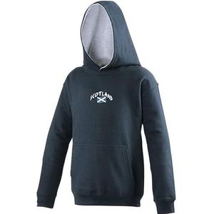 Supportershop sweatshirt met capuchon voor kinderen, marineblauw, 9-11 jaar, unisex, FR: L (maat fabrikant: