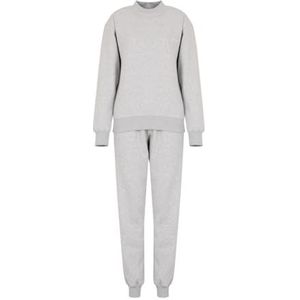 Emporio Armani Iconic Terry Sweater voor dames en heren, verpakking van 2 stuks, lichtgrijs gem., S