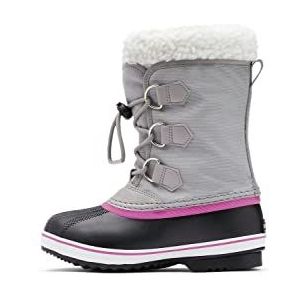 Sorel Childrens YOOT PAC NYLON WP Sneeuwlaarzen voor kinderen, uniseks, Grijs Chrome Grey X Black, 30 EU