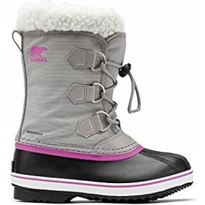 Sorel Yoot Pac nylon waterdichte winterlaarzen voor kinderen, uniseks, Grijs Chroom Grijs X Zwart, 11.5 UK